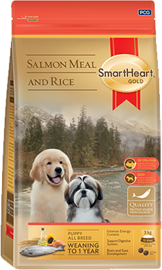 Smartheart gold dog food brands - salmon and rice