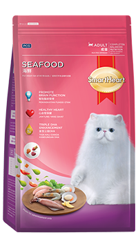 SmartHeart Dry Cat food Brands - seafood