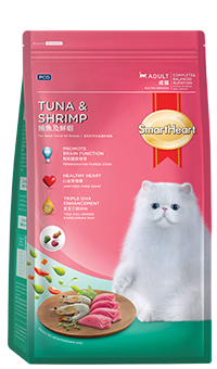 SmartHeart Dry Cat food Brands - tuna & shrimp