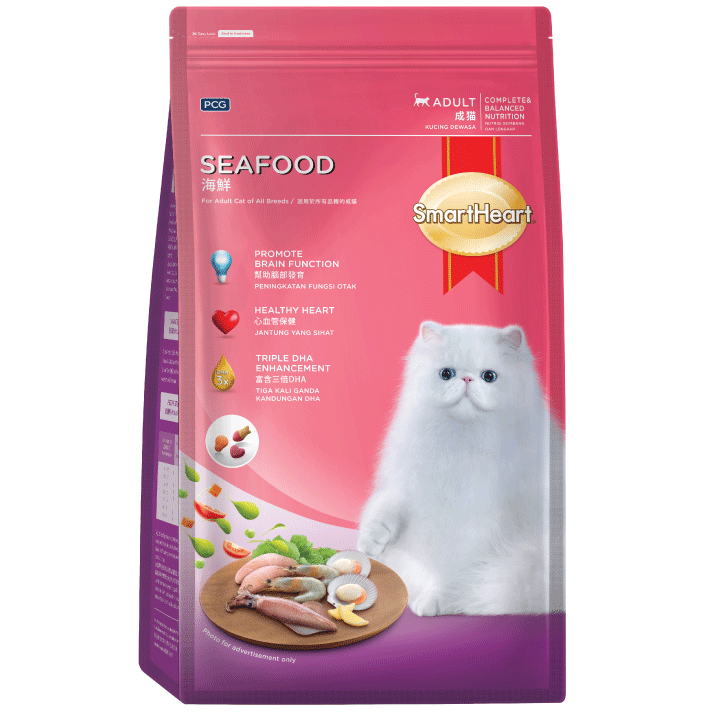 SmartHeart Adult Cat Food Seafood