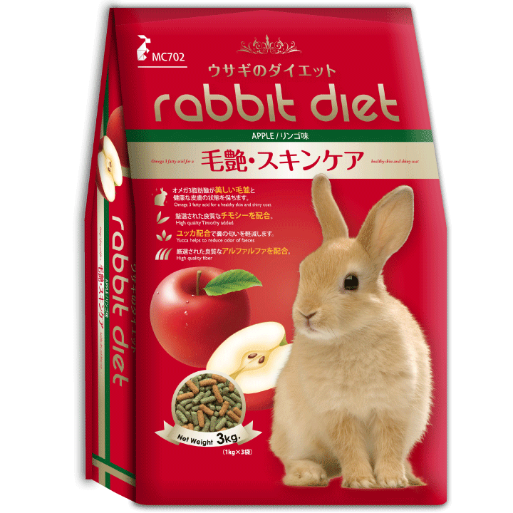 pet food Rabbit-diet-apple