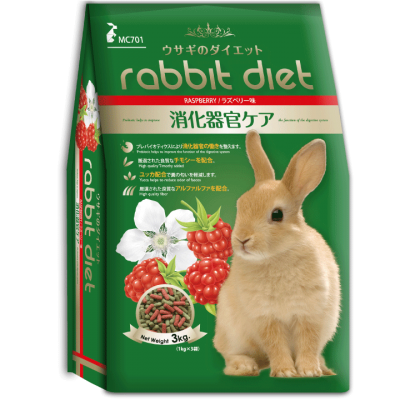 pet food Rabbit-diet-raspberry