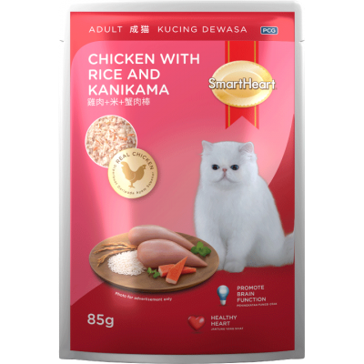 chicken & kanikama-Smartheart Cat Food Brands in Singapore