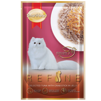 Refine-tuna-crabstick- Smartheart Cat Food Brands in Singapore