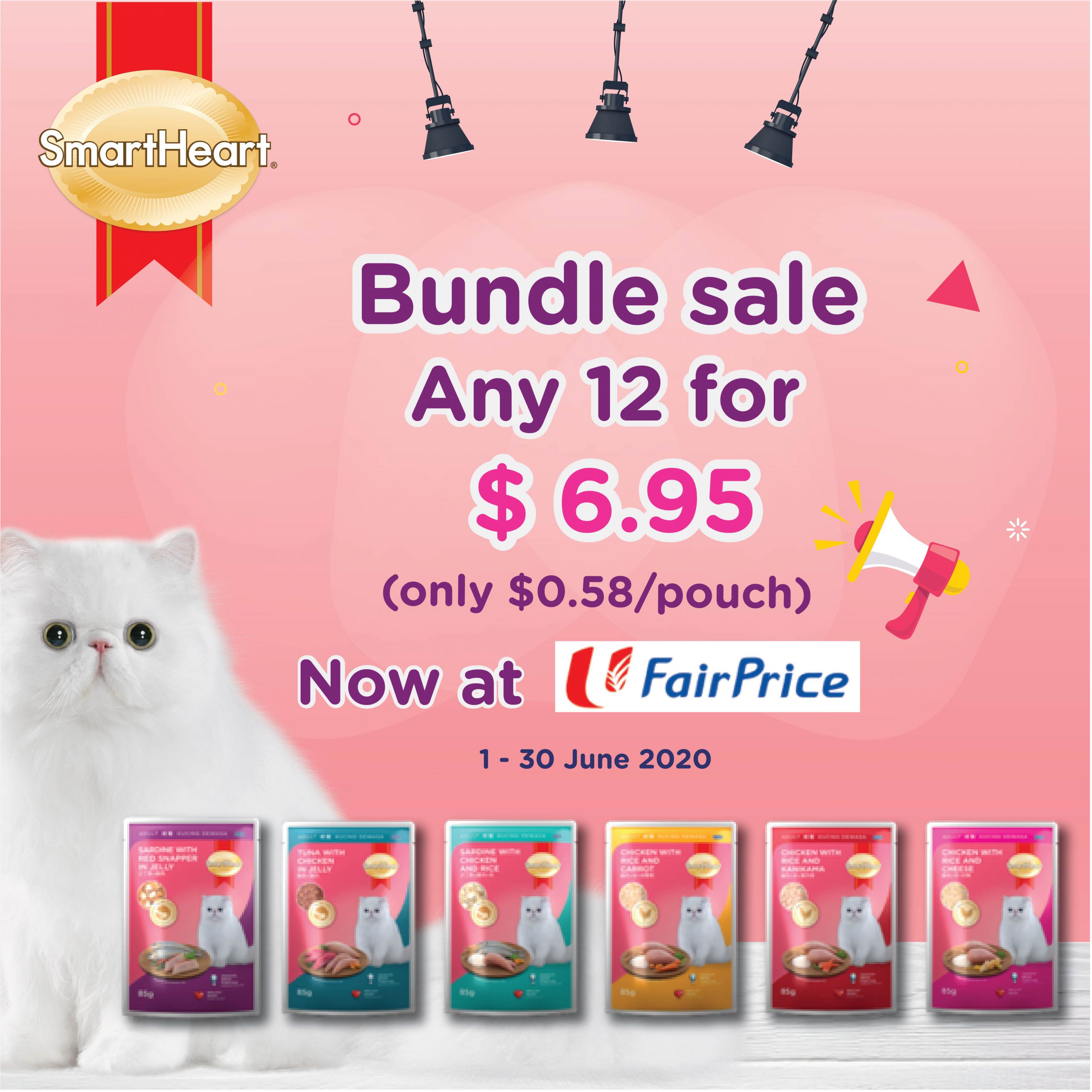 SmartHeart Cat Pouch any 2 for just $ 6.95